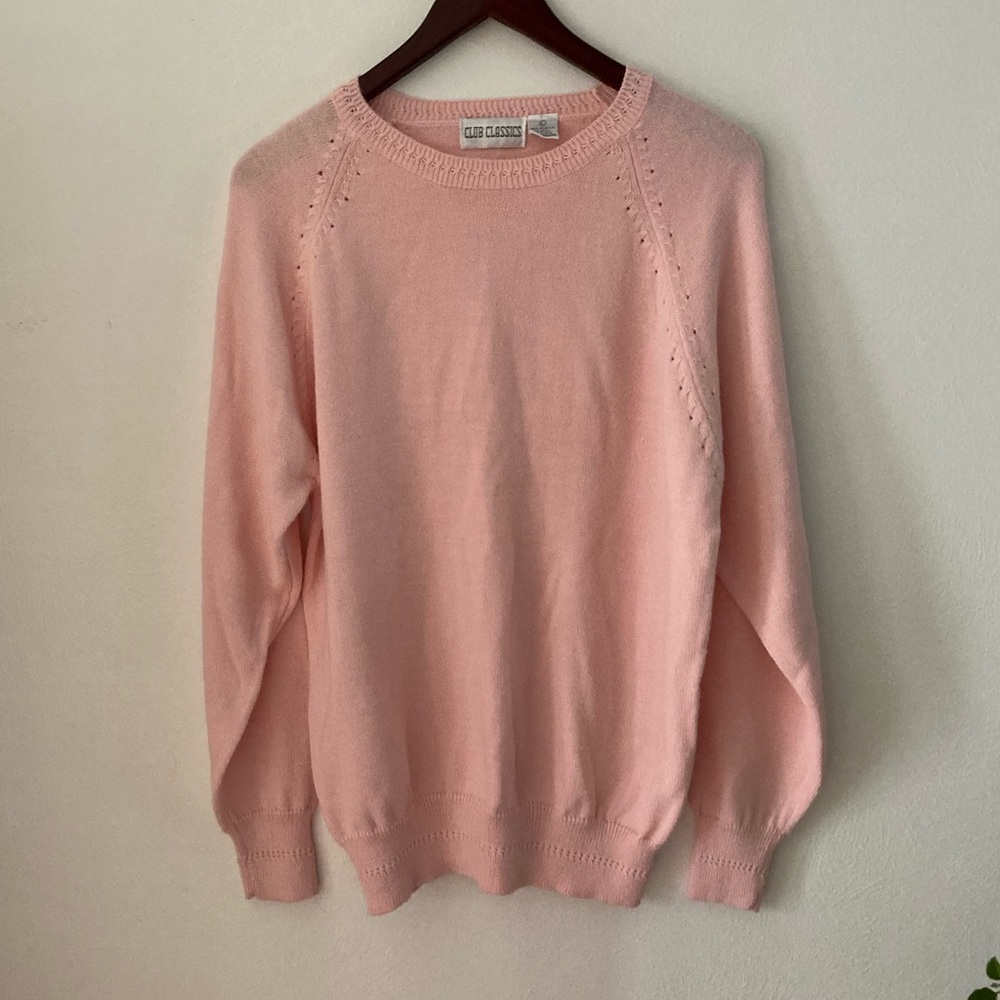 EUC Pink Sweater Acrylic/wool Blend